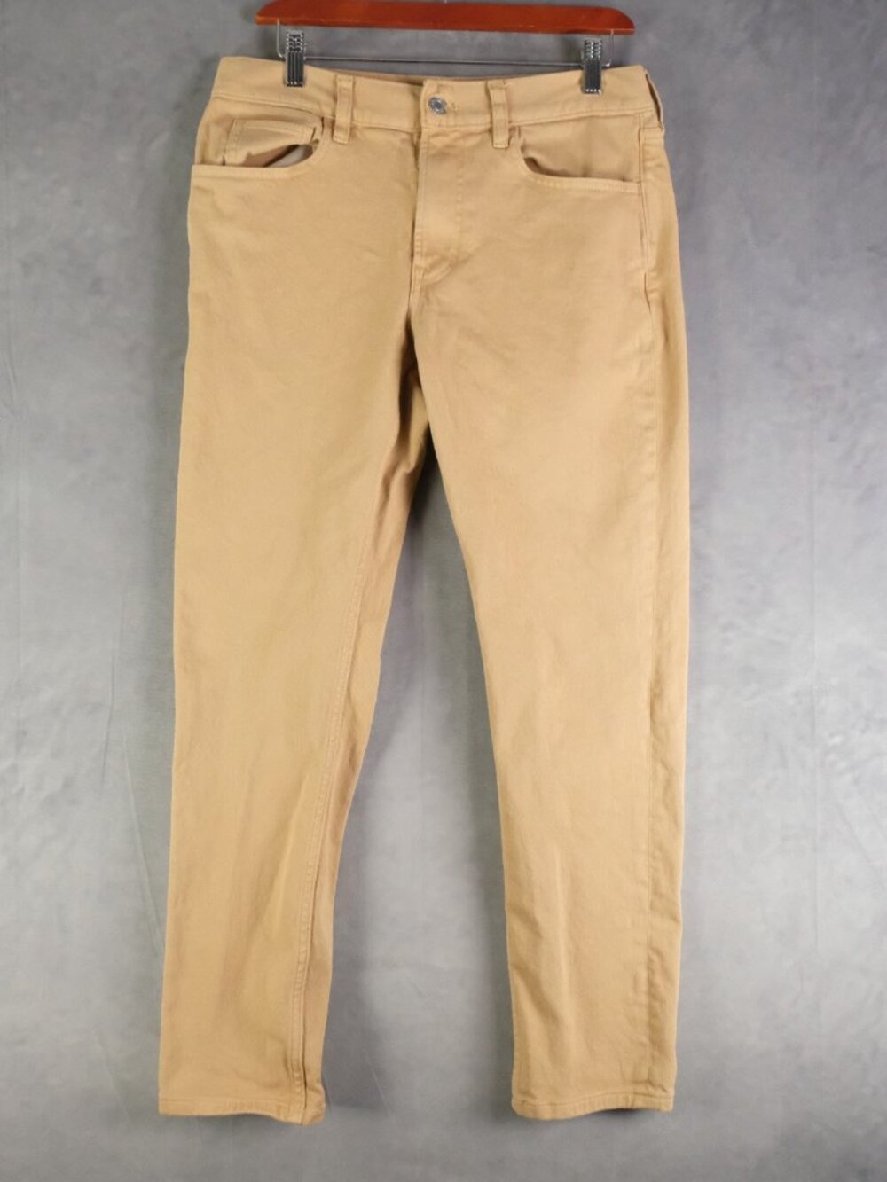 Everlane Jeans Mens 30X30 Beige Tan Slim Straight Cotton Denim Mid Rise Stretch